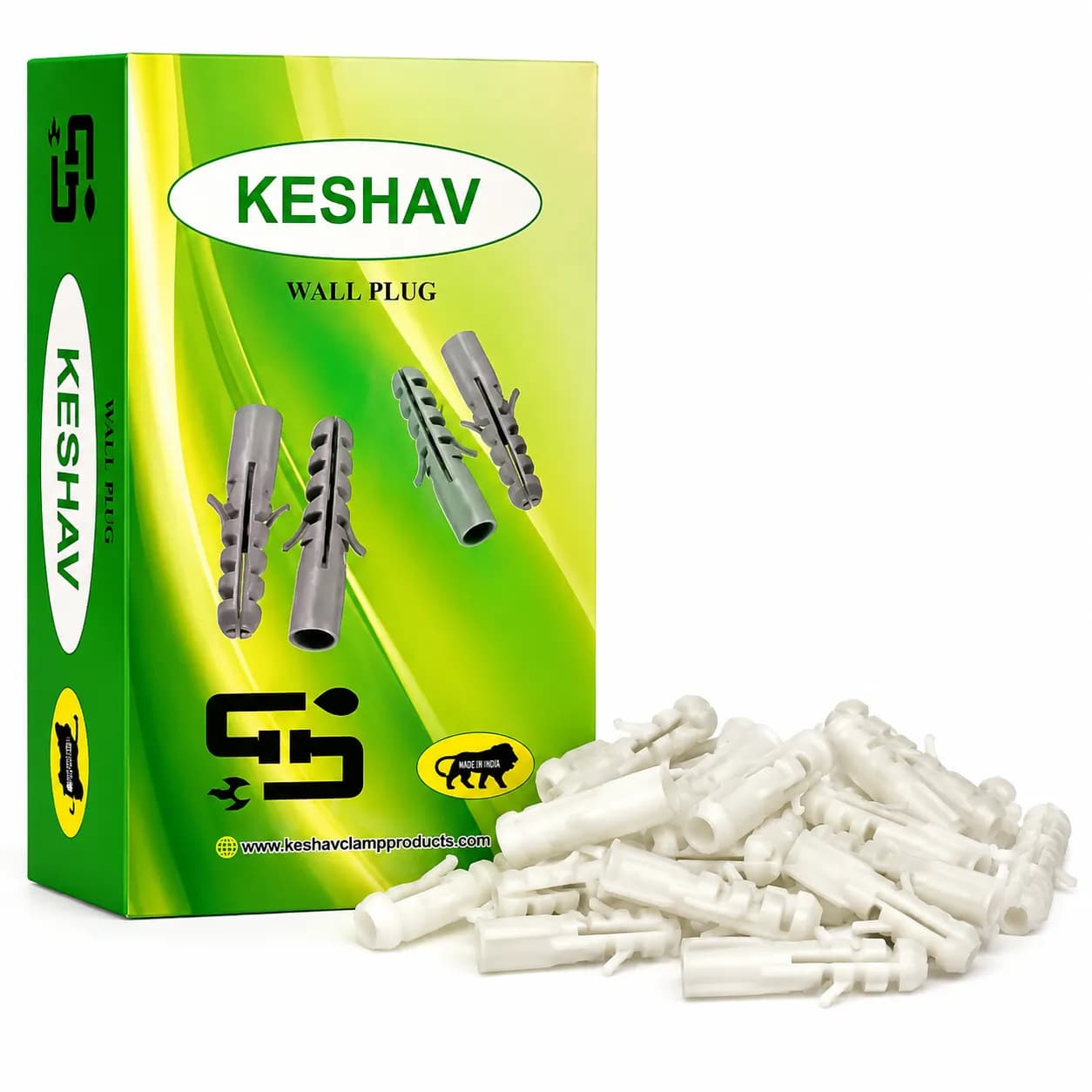 Keshav Plastic Sleeve 38mm White (100 Pkt)