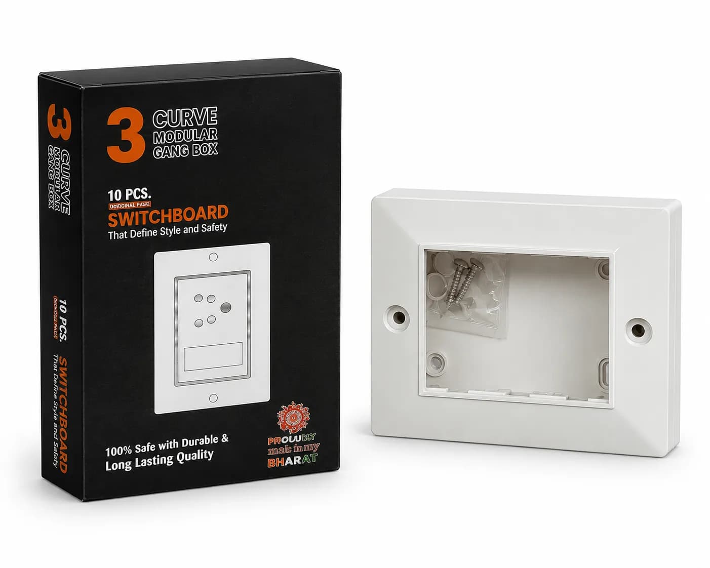 JMK Modular Gang Box 3 M (10 Pcs)