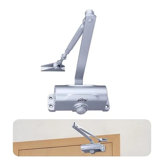 Godrej 5959 Door Closer 60Kg Sliver Finish