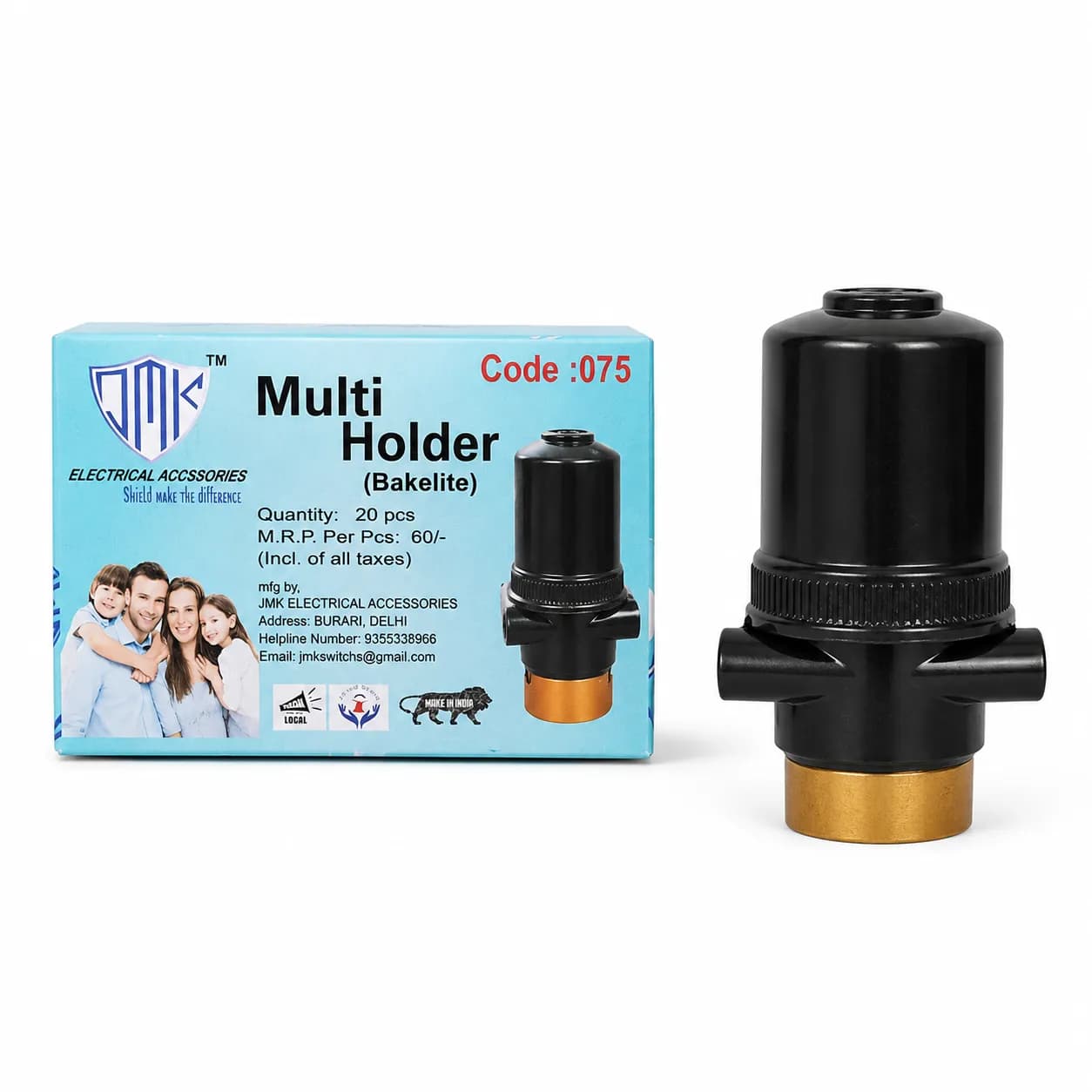 JMK Pendant Multi Holder Black (15 Pcs)