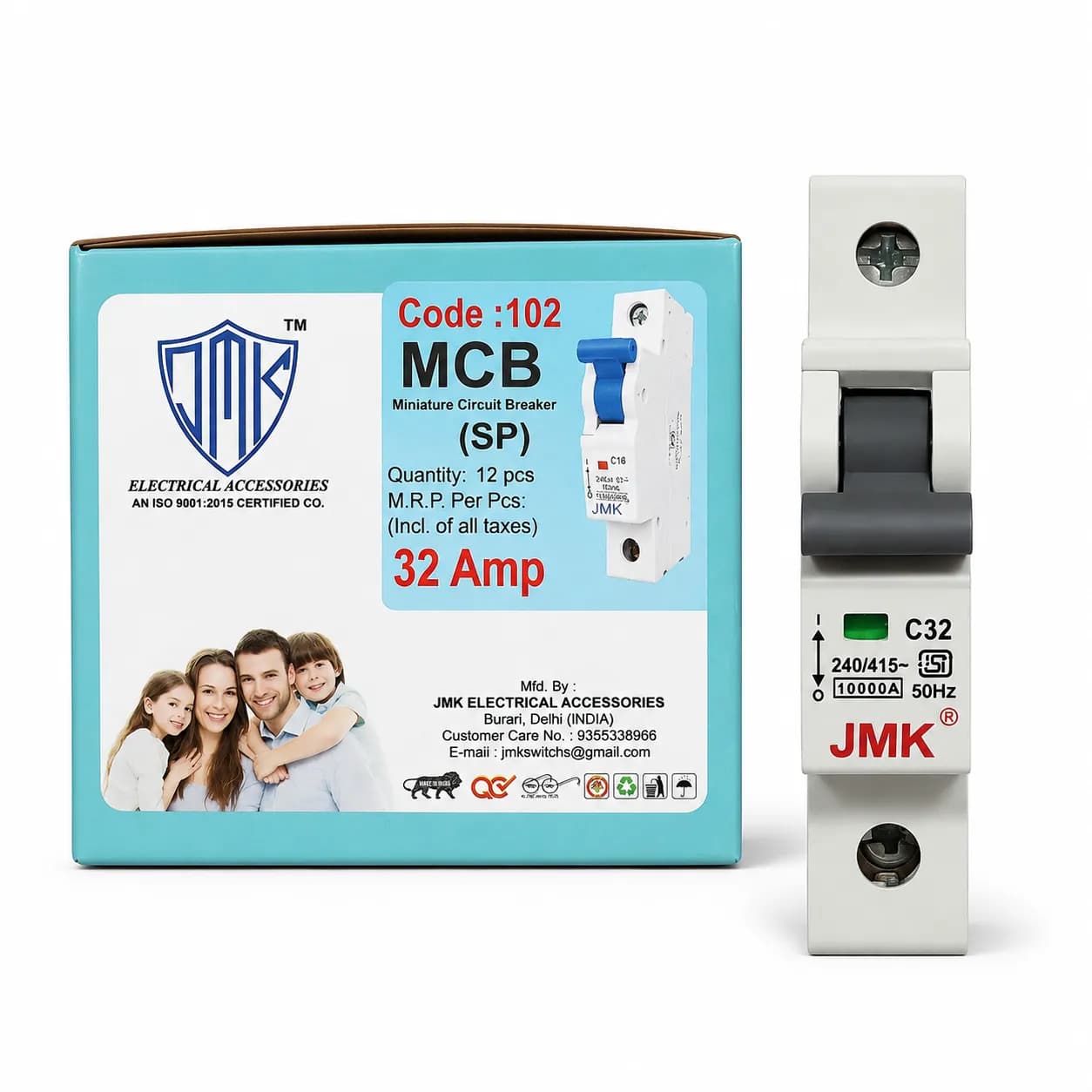 JMK Mcb 32A Single Pole (12 Pcs)