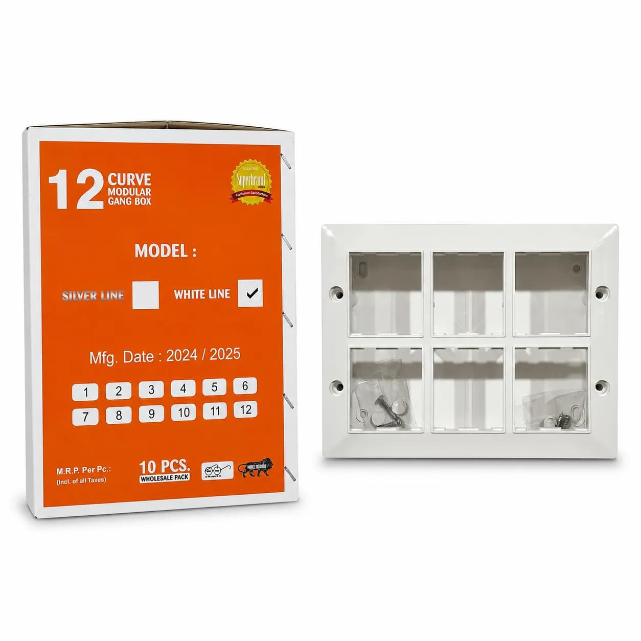 JMK Modular Gang Box 12 M (10 Pcs)
